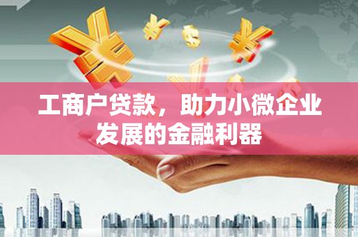 卢氏工商户贷款,助力小微企业发展的金融利器 卢氏工商户贷款,助力小微企业发展的金融利器