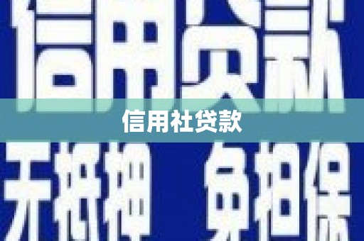 卢氏信用社贷款
