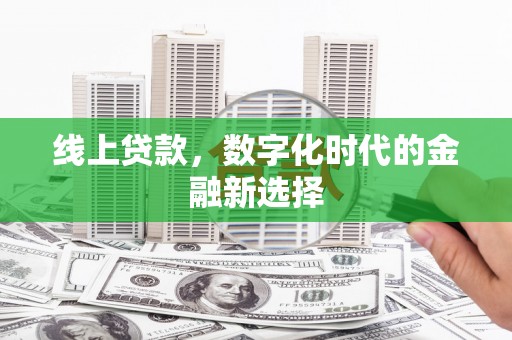 卢氏线上贷款，数字化时代的金融新选择