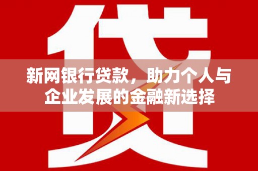 卢氏新网银行贷款，助力个人与企业发展的金融新选择
