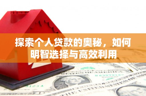 卢氏探索个人贷款的奥秘，如何明智选择与高效利用