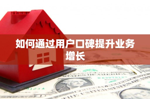 卢氏如何通过用户口碑提升业务增长