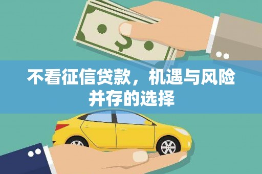 卢氏不看征信贷款，机遇与风险并存的选择