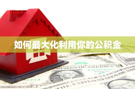 卢氏如何最大化利用你的公积金